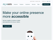 Tablet Screenshot of monsido.com